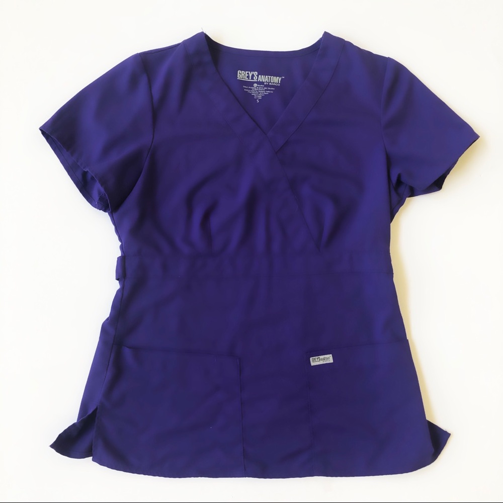 Grey’s Anatomy Scrubs  Small Top Purple